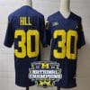 Daxton Hill Jersey #30 Michigan Wolverines Football 2023 National Champions Patch Navy