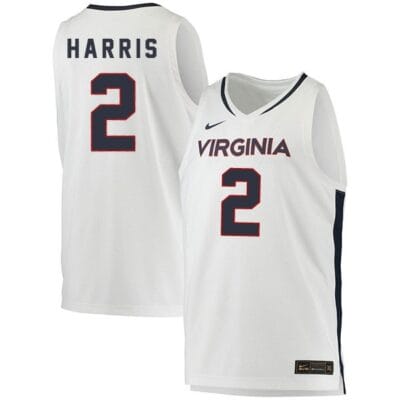 Dante Harris Jersey #2 Virginia Cavaliers College Basketball Stitched White
