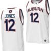 Denver Jones Jersey #12 Auburn Tigers Replica College Basketball 2023-24 White 5 Denver Jones Jersey #12 Auburn Tigers Replica College Basketball 2023-24 White