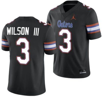 Eugene Wilson III Jersey #3 Florida Gators Alternate College Football 2023-24 Black 10 Eugene Wilson III Jersey #3 Florida Gators Alternate College Football 2023-24 Black
