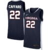 Francisco Caffaro Jersey #22 Virginia Cavaliers College Basketball Stitched Navy