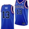 Graham Ike Jersey #13 Gonzaga Bulldogs Throwback Basketball uniform 2023-24 Blue 4 Graham Ike Jersey #13 Gonzaga Bulldogs Throwback Basketball uniform 2023-24 Blue