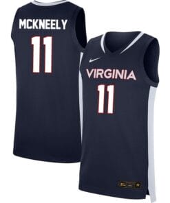 Isaac McKneely Jersey #11 Virginia Cavaliers College Basketball Stitched Navy