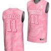 Isaac McKneely Jersey #11 Virginia Cavaliers College Basketball Lightweight Pink 4 Isaac McKneely Jersey #11 Virginia Cavaliers College Basketball Lightweight Pink