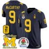 JJ McCarthy Jersey #9 Michigan Wolverines Vapor TM 42 Honor – Rose Bowl Patch Football Navy