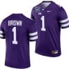 Jayce Brown Jersey #1 Kansas State Wildcats 2023 Pop-Tarts Bowl Football Purple 4 Jayce Brown Jersey #1 Kansas State Wildcats 2023 Pop-Tarts Bowl Football Purple