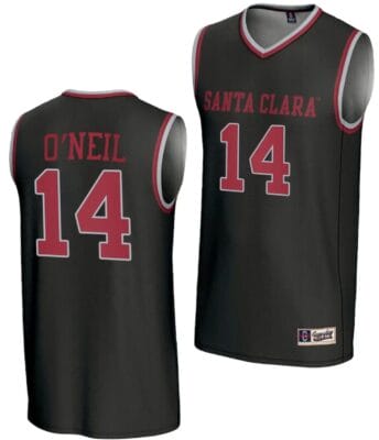 Johnny ONeil Jersey #14 Santa Clara Broncos Basketball NIL Lightweight Black 6 Johnny ONeil Jersey #14 Santa Clara Broncos Basketball NIL Lightweight Black