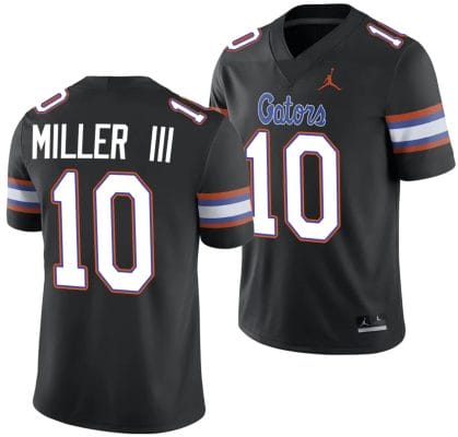 Jack Miller III Jersey #10 Florida Gators Alternate College Football 2023-24 Black 10 Jack Miller III Jersey #10 Florida Gators Alternate College Football 2023-24 Black
