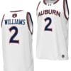 Jaylin Williams Jersey #2 Auburn Tigers Replica College Basketball 2023-24 White 4 Jaylin Williams Jersey #2 Auburn Tigers Replica College Basketball 2023-24 White