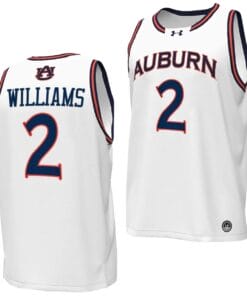 Jaylin Williams Jersey #2 Auburn Tigers Replica College Basketball 2023-24 White