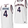 Johni Broome Jersey #4 Auburn Tigers Replica College Basketball 2023-24 White