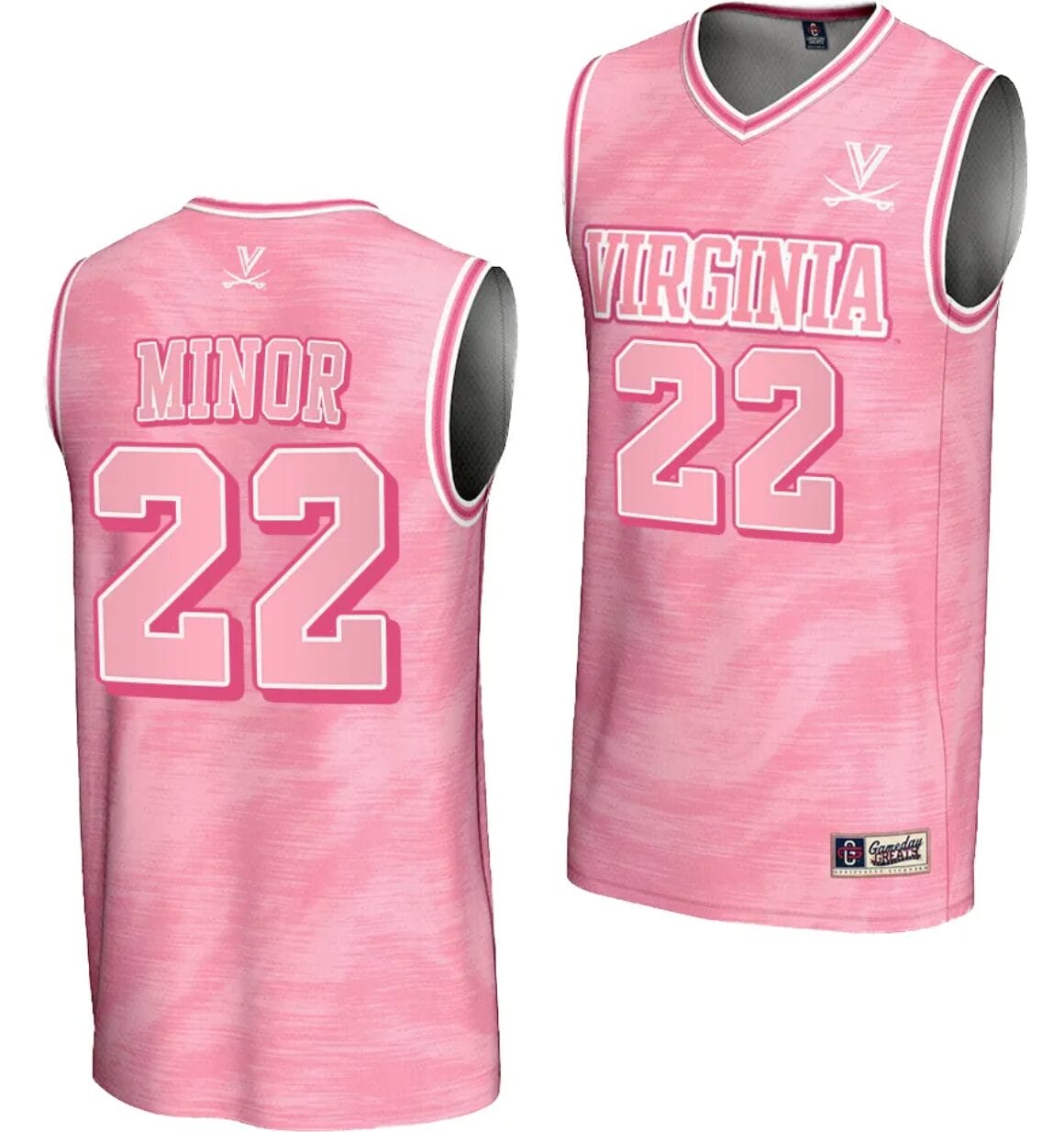 Jordan Minor Jersey #22 Virginia Cavaliers College Basketball Lightweight Pink 1 Jordan Minor Jersey #22 Virginia Cavaliers College Basketball Lightweight Pink
