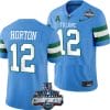 Kai Horton Jersey #12 Tulane Green Wave 2022 ACC Football Championship Blue