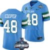 Keith Cooper Jersey #48 Tulane Green Wave 2022 ACC Football Championship Blue