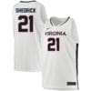 Kadin Shedrick Jersey #21 Virginia Cavaliers College Basketball Stitched White 4 Kadin Shedrick Jersey #21 Virginia Cavaliers College Basketball Stitched White