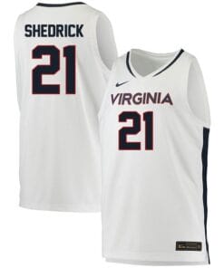 Kadin Shedrick Jersey #21 Virginia Cavaliers College Basketball Stitched White