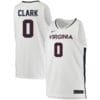 Kihei Clark Jersey #0 Virginia Cavaliers College Basketball Stitched White