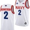 Lysander Rehnstrom Jersey #2 Navy Midshipmen NASA-Themed Basketball uniform 2023-24 White