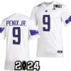 Michael Penix Jr Jersey #9 Washington Huskies 2024 College Football Playoff National Championship White 5 Michael Penix Jr Jersey #9 Washington Huskies 2024 College Football Playoff National Championship White