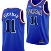 Nolan Hickman Jersey #11 Gonzaga Bulldogs Throwback Basketball uniform 2023-24 Blue