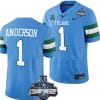 Nick Anderson Jersey #1 Tulane Green Wave 2022 ACC Football Championship Blue 5 Nick Anderson Jersey #1 Tulane Green Wave 2022 ACC Football Championship Blue