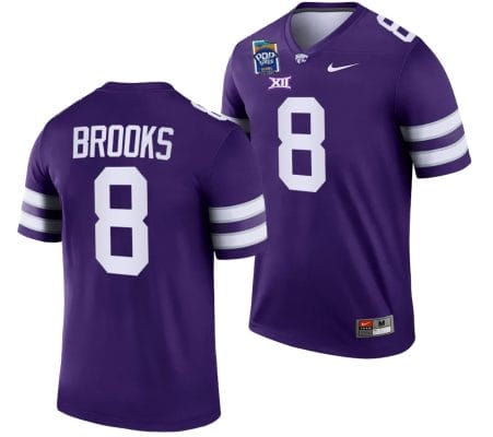 Phillip Brooks Jersey #8 Kansas State Wildcats 2023 Pop-Tarts Bowl Football Purple