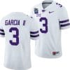 RJ Garcia II Jersey #3 Kansas State Wildcats 2023 Pop-Tarts Bowl Football White 5 RJ Garcia II Jersey #3 Kansas State Wildcats 2023 Pop-Tarts Bowl Football White
