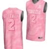 Reece Beekman Jersey #2 Virginia Cavaliers College Basketball Lightweight Pink
