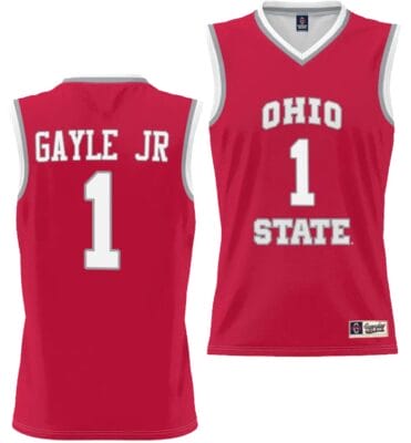 Roddy Gayle JrJersey #1 Ohio State Buckeyes College Basketball Lightweight Scarlet