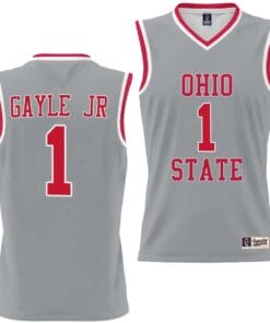 Roddy Gayle Jr Jersey #1 Ohio State Buckeyes College Basketball Lightweight Gray