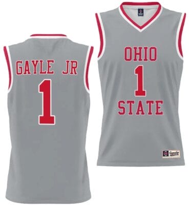 Roddy Gayle Jr Jersey #1 Ohio State Buckeyes College Basketball Lightweight Gray 8 Roddy Gayle Jr Jersey #1 Ohio State Buckeyes College Basketball Lightweight Gray
