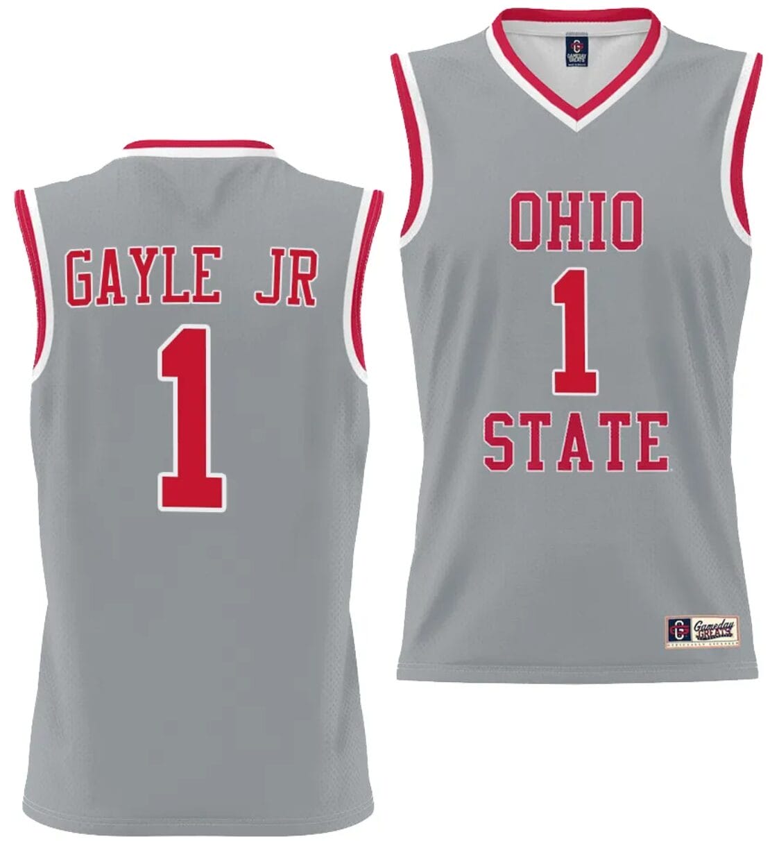Roddy Gayle Jr Jersey #1 Ohio State Buckeyes College Basketball Lightweight Gray 1 Roddy Gayle Jr Jersey #1 Ohio State Buckeyes College Basketball Lightweight Gray