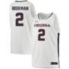 Reece BeekmanJersey #2 Virginia Cavaliers College Basketball Stitched White