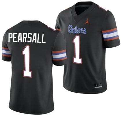 Ricky Pearsall Jersey #1 Florida Gators Alternate College Football 2023-24 Black
