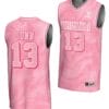 Ryan Dunn Jersey #13 Virginia Cavaliers College Basketball Lightweight Pink