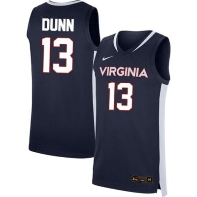 Ryan Dunn Jersey #13 Virginia Cavaliers College Basketball Stitched Navy