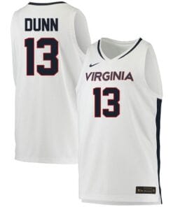 Ryan Dunn Jersey #13 Virginia Cavaliers College Basketball Stitched White