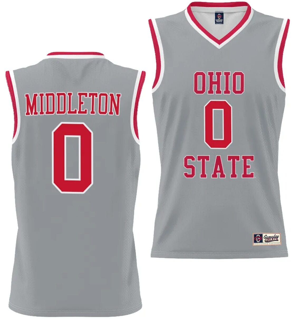 Scotty Middleton Jersey #0 Ohio State Buckeyes College Basketball Lightweight Gray 1 Scotty Middleton Jersey #0 Ohio State Buckeyes College Basketball Lightweight Gray