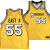 Sean East II Jersey #55 Missouri Tigers Alternate Basketball Throwback Legacy uniform Gold