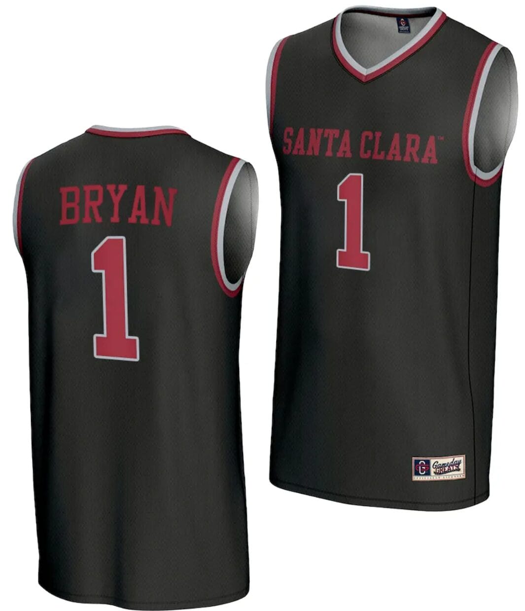 Tyeree Bryan Jersey #1 Santa Clara Broncos Basketball NIL Lightweight Black 1 Tyeree Bryan Jersey #1 Santa Clara Broncos Basketball NIL Lightweight Black