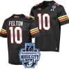 Tai Felton Jersey #10 Maryland Terrapins 2023 Music City Bowl Patch Football Black