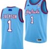 Taiyanna Jackson Jersey #1 Kansas Jayhawks Basketball DRIP Alternate 2023-24 Baby Blue