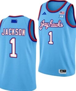 Taiyanna Jackson Jersey #1 Kansas Jayhawks Basketball DRIP Alternate 2023-24 Baby Blue