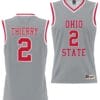 Taylor Thierry Jersey #2 Ohio State Buckeyes College Basketball Lightweight Gray