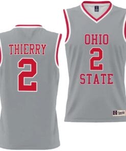 Taylor Thierry Jersey #2 Ohio State Buckeyes College Basketball Lightweight Gray