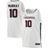 Taine Murray Jersey #10 Virginia Cavaliers College Basketball Stitched White 4 Taine Murray Jersey #10 Virginia Cavaliers College Basketball Stitched White