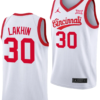 Viktor Lakhin Jersey #30 Cincinnati Bearcats 70s Throwback Basketball White