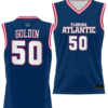 Vladislav Goldin Jersey #50 FAU Owls Full Sublimated Alternate Basketball Navy