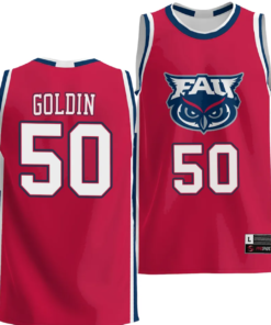 Vladislav Goldin Jersey #50 FAU Owls NIL Basketball Lightweight Red