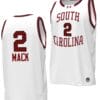 BJ Mack Jersey #2 South Carolina Gamecocks Basketball Throwback Replica White